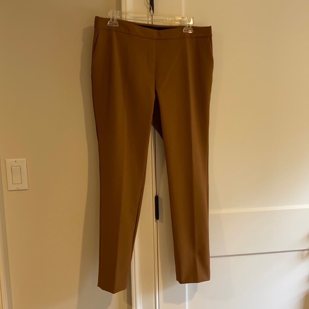 Theory Thaniel cropped pants in Deep Hazelnut